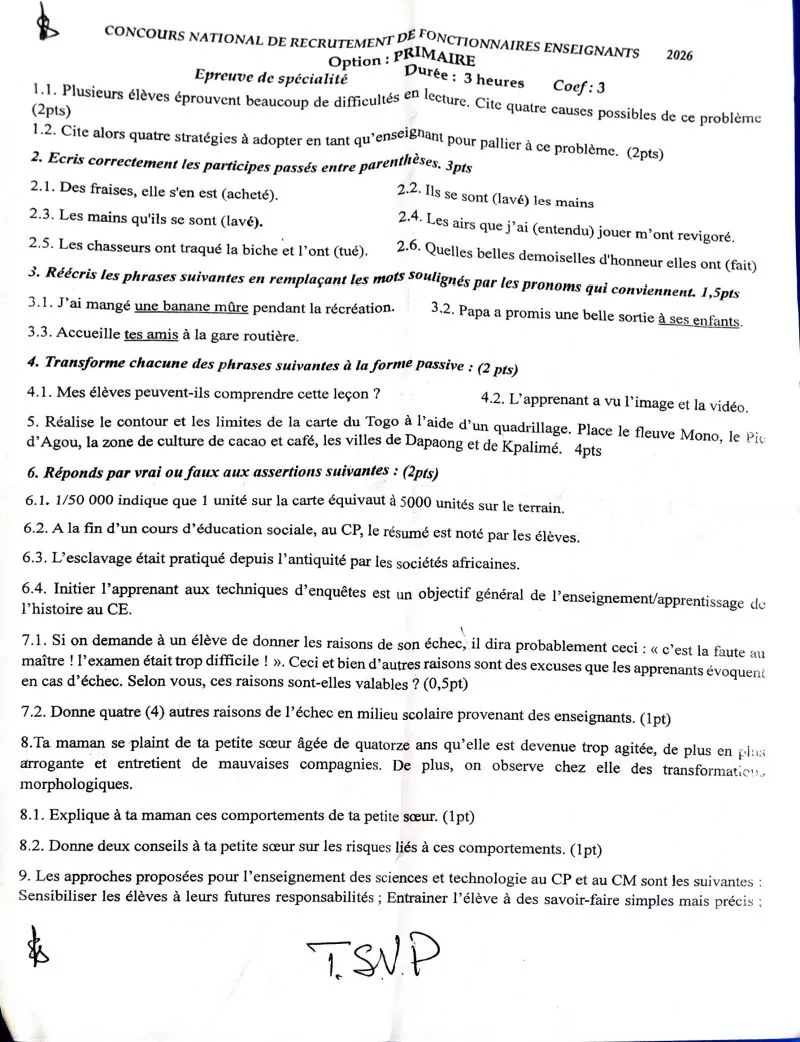 CNREF 2026 PRÉSCOLAIRE ET PRIMAIRE