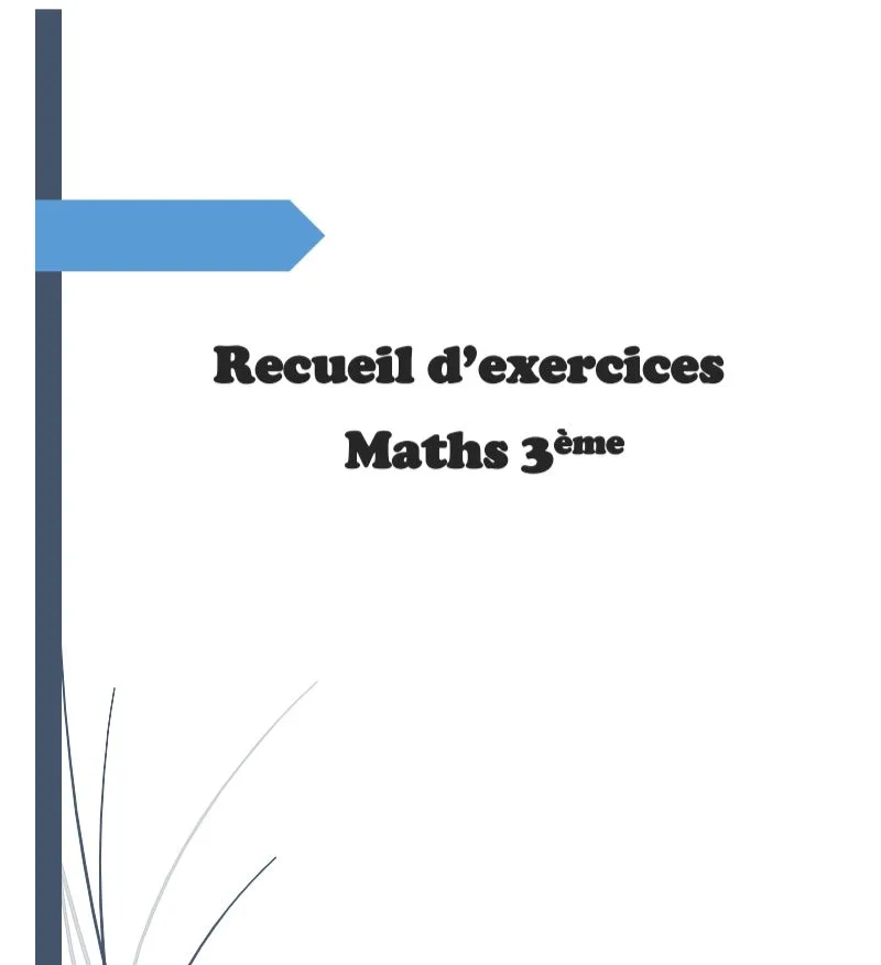 RECUEIL D'EXERCICES MATHS 3e