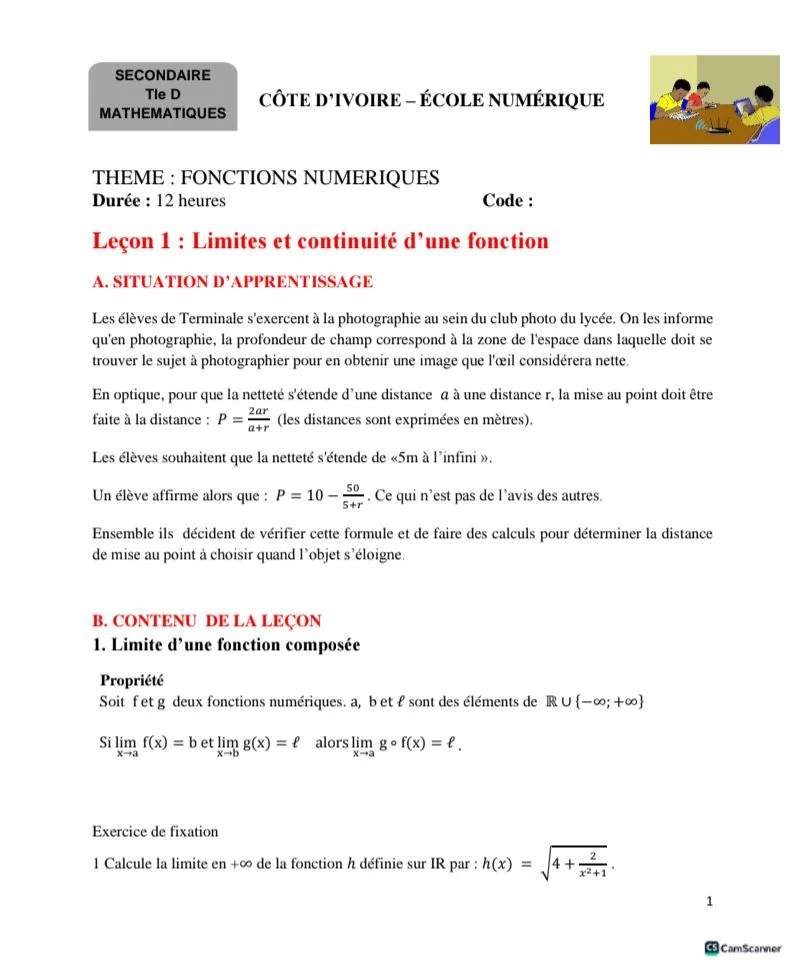 ÉCOLE NUMÉRIQUE MATHS TLED