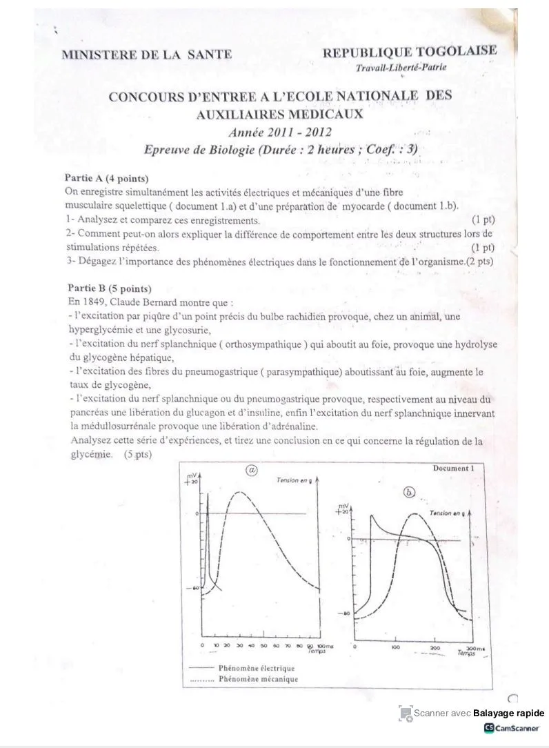 ÉPREUVES D'ENAM ET ENSF