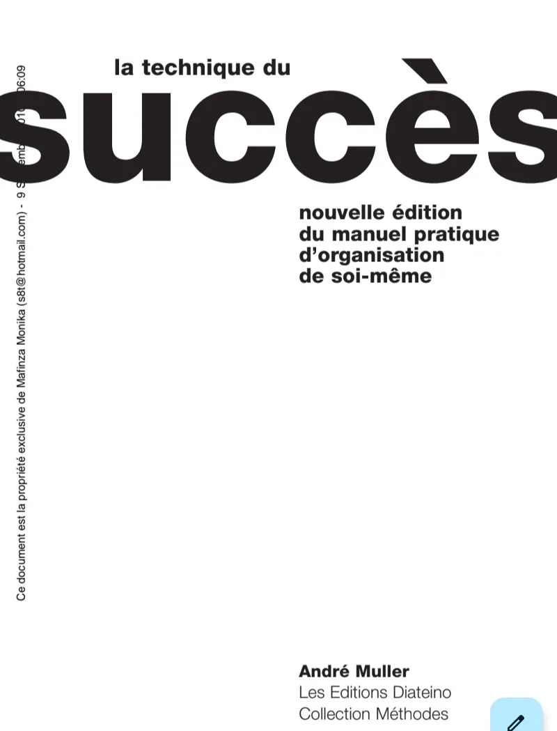 LA TECHNIQUE DU SUCCÈS