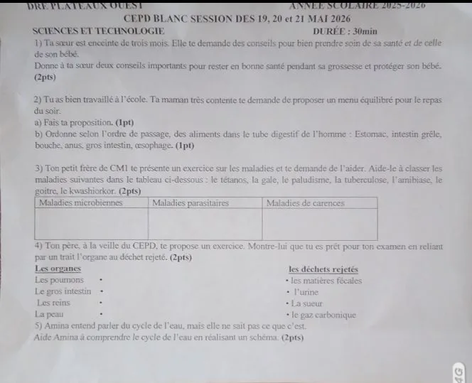 CEPD BLANC PLATEAUX- OUEST 2026