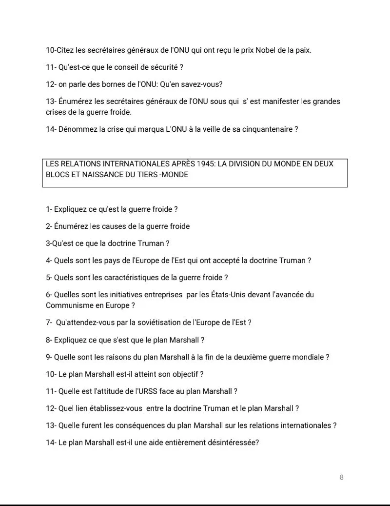 RÉVISION HG TERMINALE