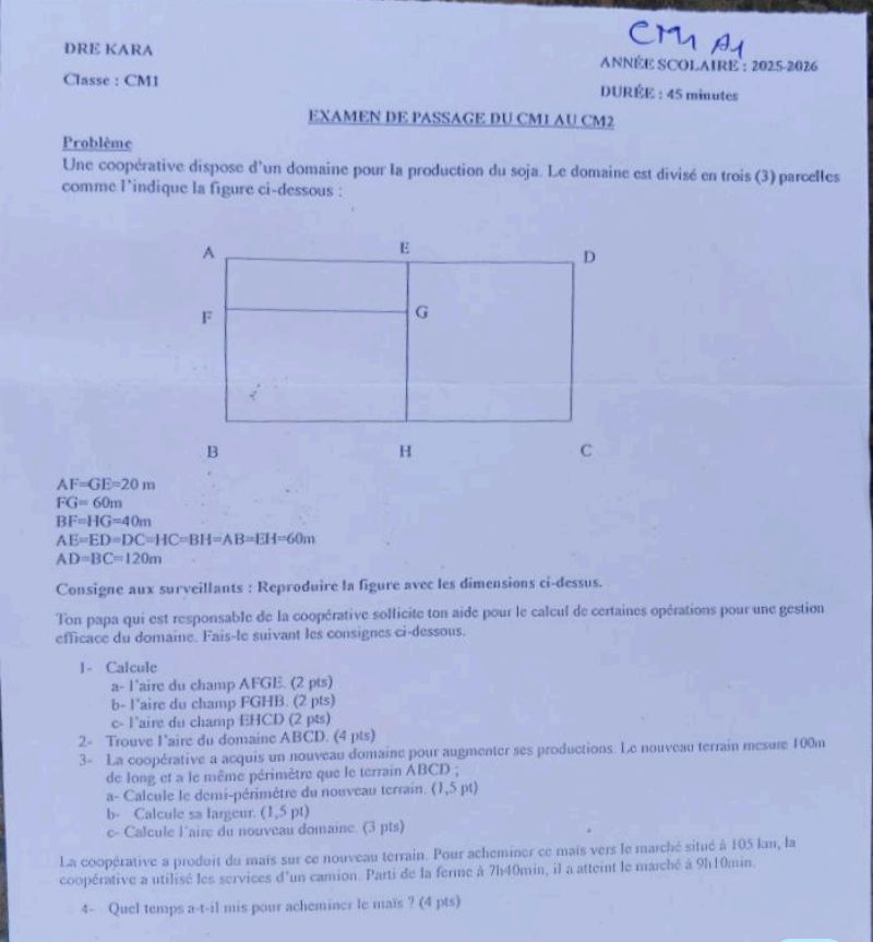 COMPO TROISIÈME TRIMESTRE KARA CM1- CM2 2026