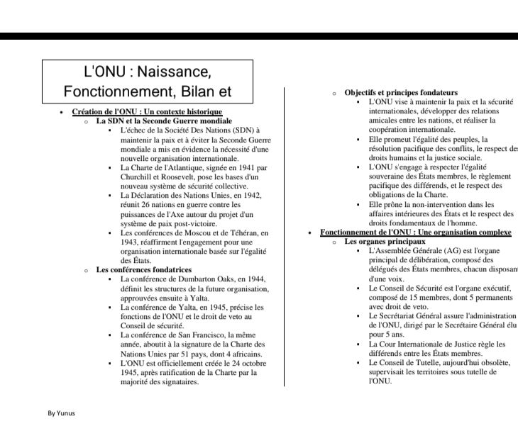 RÉSUMÉ HISTOIRE TLE D