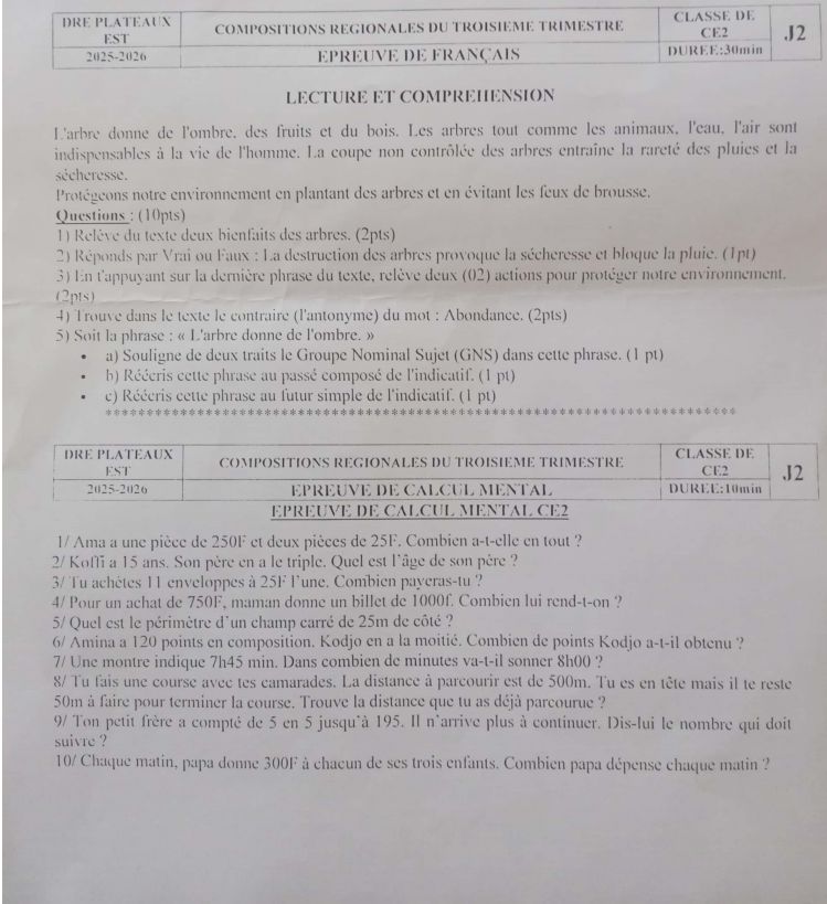 COMPO TROISIÈME TRIMESTRE PL-EST CE2 2026