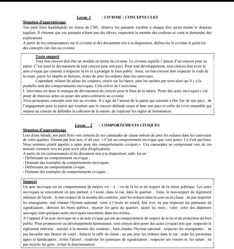 SUPPORT DE COURS ECM 5E