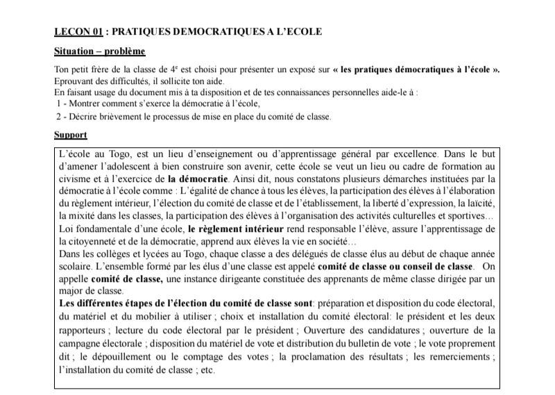 SUPPORT DE COURS ECM 3E