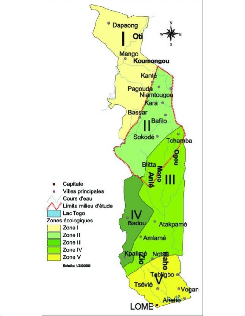 CARTOGRAPHIE , CARTES DU TOGO
