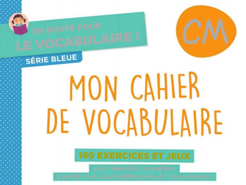 MON CAHIER DE VOCABULAIRE: 160 EXERCICES